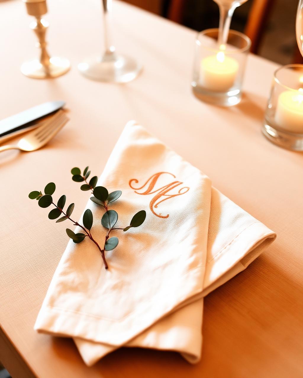 Wedding napkin
