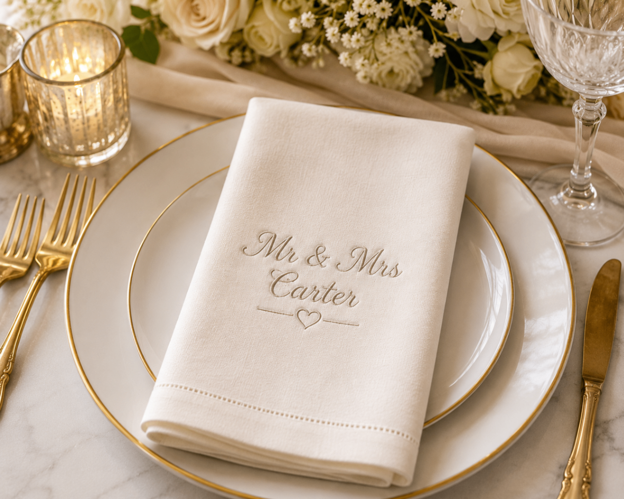 Wedding napkin